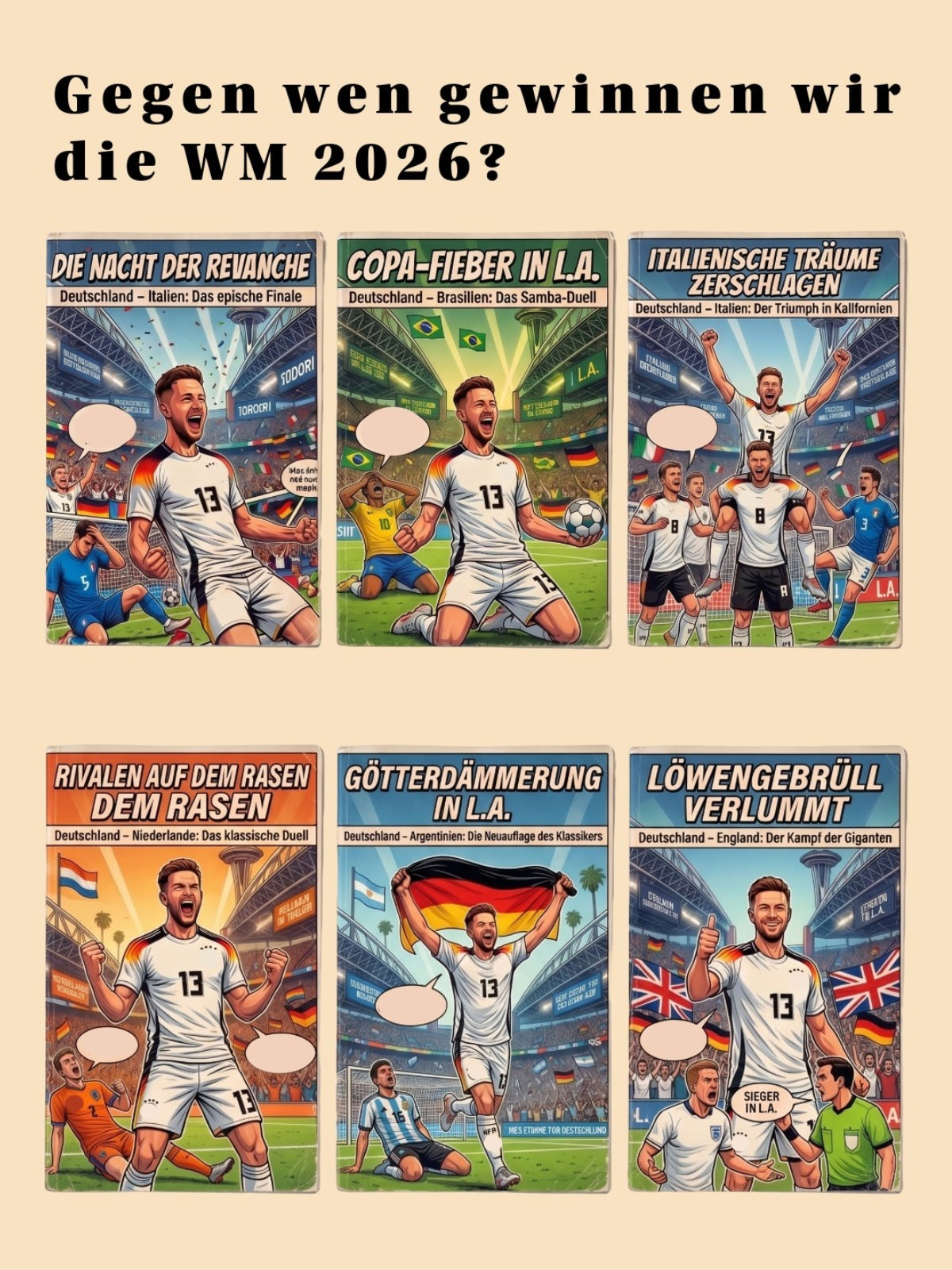 Personalisierter WM-Comic: Dein Finale 2026