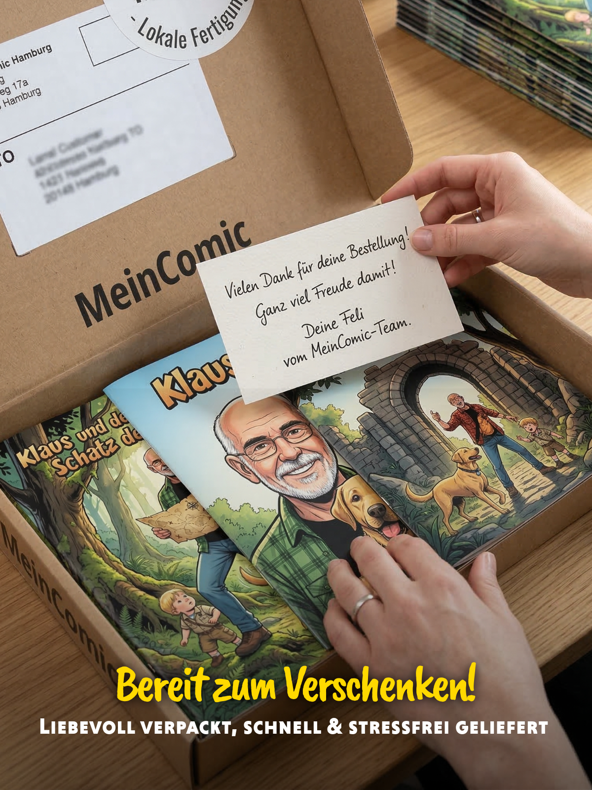Personalisierter Comic